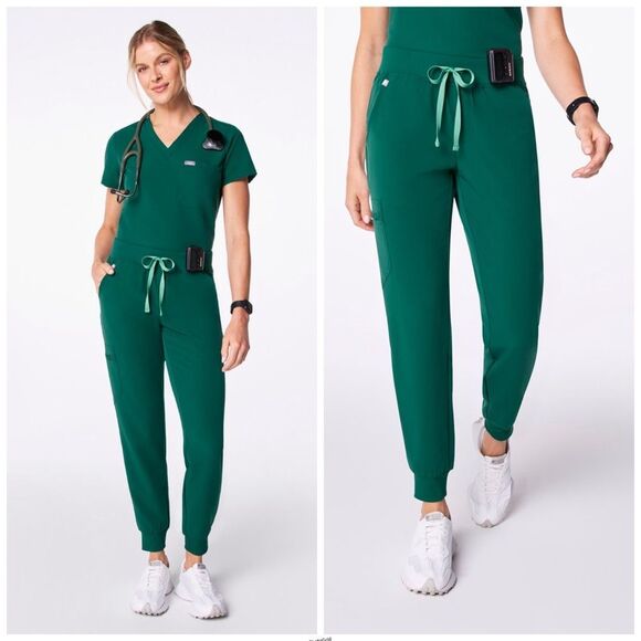 Figs Pants - Figs Green Zamora Jogger Scrub Pants